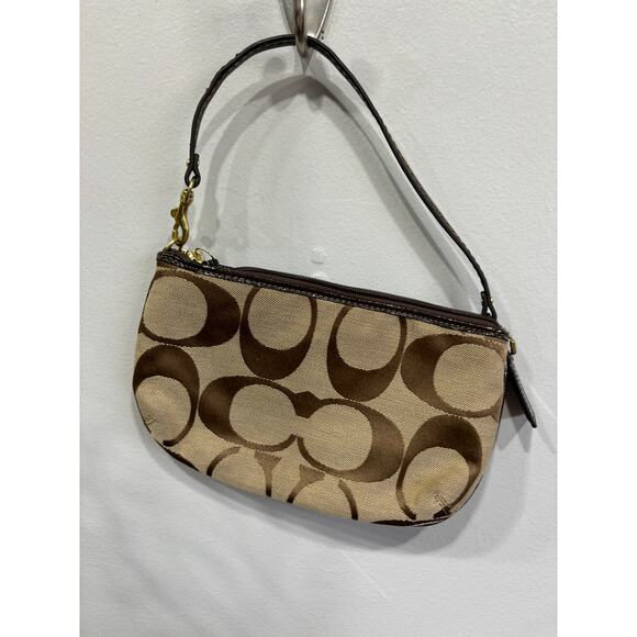 Coach Vintage Y2K Wristlet Monogram Canvas - Picture 3 of 4